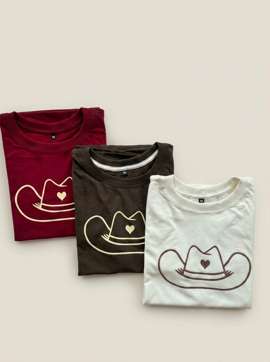 T-Shirt Chapéu Cowgirl